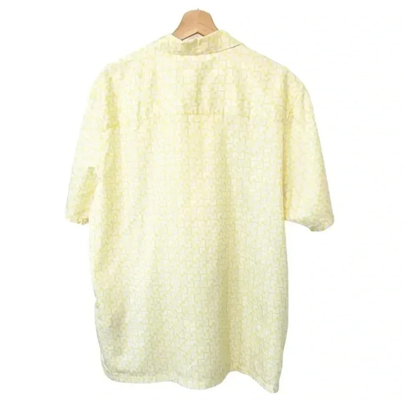 NEW Ted Baker Tiser Geo Print Short Sleeve Cotton Button Up size 5 XL - Picture 4 of 11